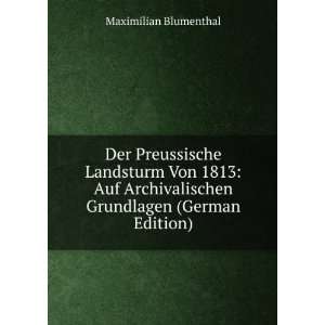   Grundlagen (German Edition) Maximilian Blumenthal Books