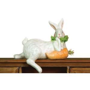  2 Sweet Delights Shelf Sitting Bunny Rabbit w/Carrot 