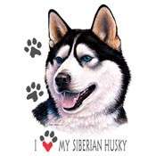 Love My Siberian Husky Dog Crewneck Sweatshirt S  5x  