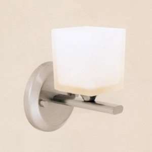  Hermes Opal Glass Brushed Steel Wall Lamp
