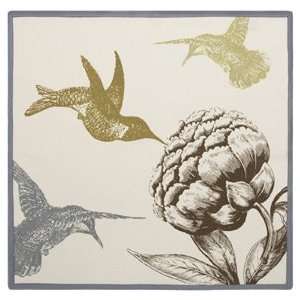 Simrin Hummingbird Taupe Napkins 