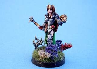 Reaper painted miniature Female Cleric in Armour  