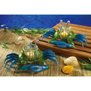   Blue Crab Votive Candle Holders By Collections Etc