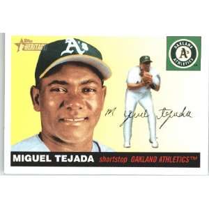  2004 Topps Heritage #286 Miguel Tejada   Oakland Athletics 