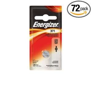  Energizer Silver Oxide Watch/Electronic Battery, 371 Size 