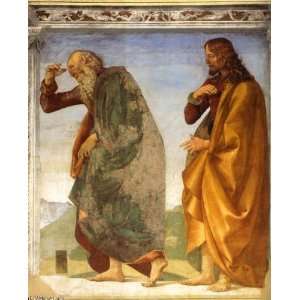 Hand Made Oil Reproduction   Luca Signorelli   24 x 30 inches   Pair 