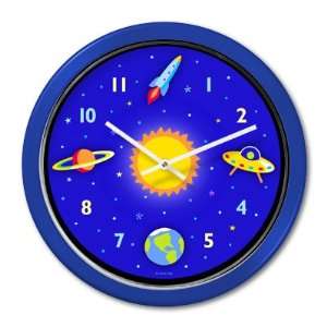  Olive Kids OB OOTW 001 Out of This World Clock   Blue 