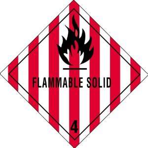   DL5130 4 in. x 4 in.  Flammable Solid  4 in. Labels