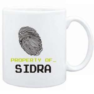 Mug White  Property of _ Sidra   Fingerprint  Female Names  