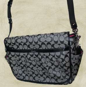 COACH PVC BLACK BABY BAG TOTE $358 RETAIL F18373 NEW WITH TAGS  