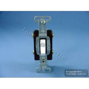 Pass & Seymour White COMMERCIAL DOUBLE POLE Toggle Wall Light Switch 