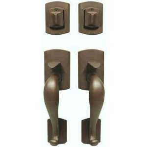 Emtek 453717 Deep Burgundy   Laramie Sandcast Bronze Single Cylinder G