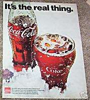 1971 ad COKE Coca Cola soda pop bottle glass VINTAGE AD  