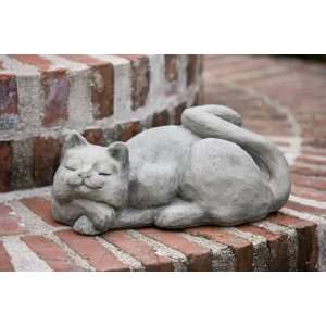 complacent cat garden statue