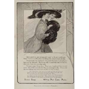  1908 Ad Ivory Pure Complextion Soap Victorian Women 