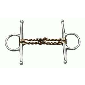  Showman Full Cheek Double Twisted Copper 5 Mouth Bit 