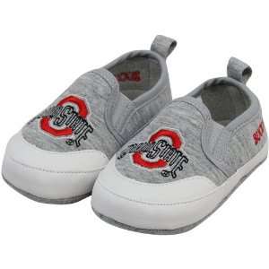  Ohio State Buckeyes Infant Ash Pre Walk Shoes