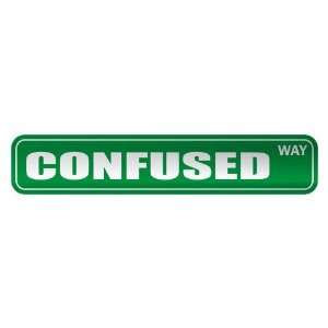   CONFUSED WAY  STREET SIGN ADJETIVE