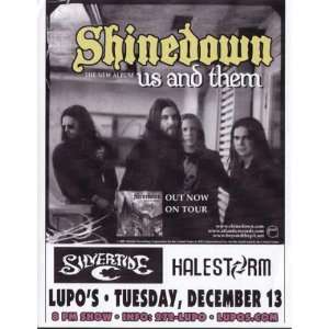  Shinedown Concert Flyer Providence