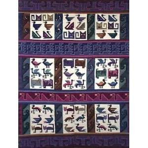  Wool tapestry, Paracas Animal Motifs