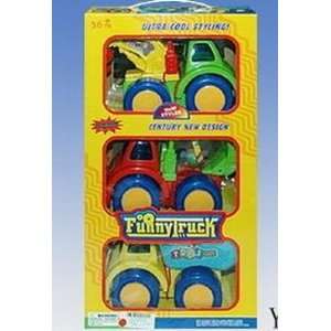  Box Of 3 Plastic Construction Toy Trucks Toys & Games
