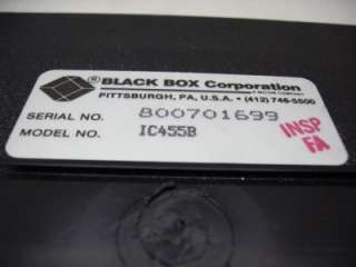 Black Box Corp IC455B Convertor Interface RS232 RS422  