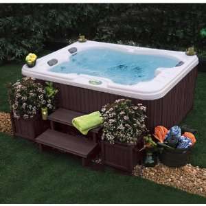  Geo 3 Person 110v Hot Tub Lounger Spa With 22 Jets 