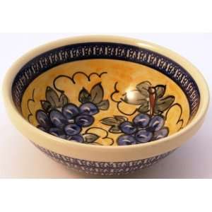  Boleslawiec Polish Pottery Small Serving Bowl   Design DU8 