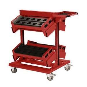  Mobile Cart For 50 Km   32Wx27Dx41 1/4H Red