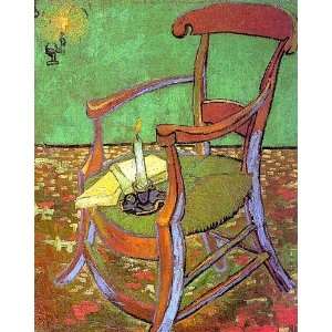   Vincent Van Gogh   24 x 30 inches   Gauguins Chair with Books and