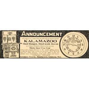  1902 Vintage Ad Kalamazoo Range Cook Stove Thermometer 