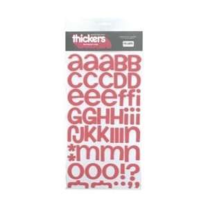  Thickers Foam Alphabet Stickers 6X11 Sheet   Rootbeer 