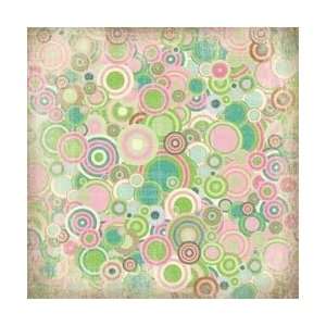   Girl Scouts Pink and Green Fun Circles   12 x 12 Arts, Crafts