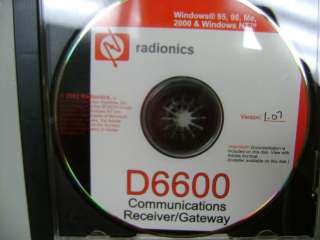 BOSCH RADIONICS D6600 COMMUNICATIONS RECEIVER GATEWAY & SOFTWARE 