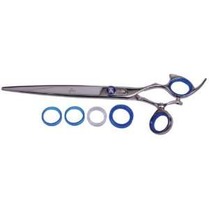 Shark Fin Stainless Steel Pet Gold Line Straight Shears, 8 Inch