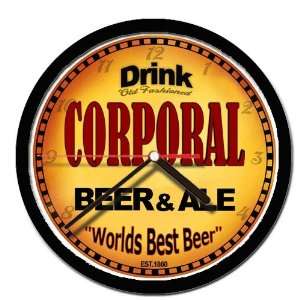  CORPORAL beer and ale cerveza wall clock 