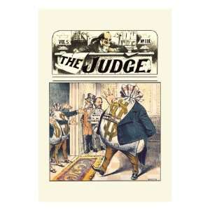  Judge Walking Moneybag by Grant Hamilton, 24x32