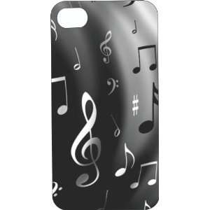  White Musical Notes iPhone Case for iPhone 4 or 4s from any carrier