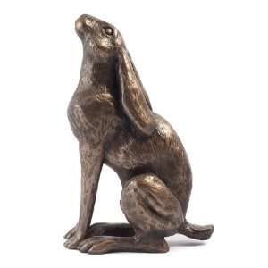  Sitting Bronze Hare Sculpture Moondaisy By Harriet Glen 