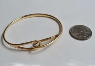 Tiffany & Co 18K Gold Connected Loop Bangle Bracelet  