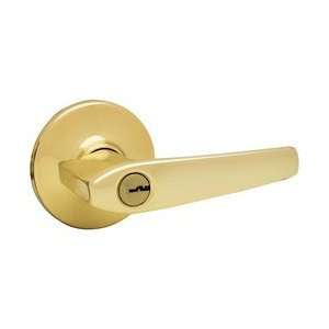 Weiser Lock GLC535K3 Kim Keyed Lever Exterior Door Hardware   Bright 