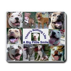  Pittie Smile Pit bull Mousepad by  Sports 