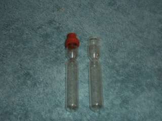 142 Constricted 3 Inch Medical Needle Tubes Some with Rubber Stoppers 