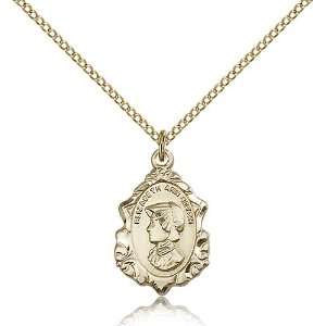  Gold Filled St. Elizabeth Ann Seton Pendant Jewelry