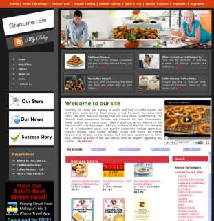 Established Wine Cooking Food Recipes Website for sale  