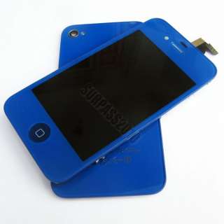   Touch Screen Full Assembly & Back cover Housing for iPhone 4Gs 4s BLUE