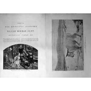  1893 ART JOURNAL WILLIAM HOLMAN HUNT ISABELLA PAINTINGS 