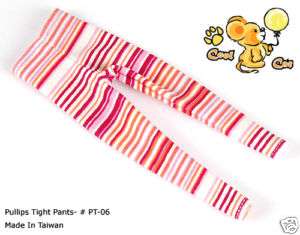 CoolCat, Pullip Tight Pants ( PT 06 ) Stripe Mix Pink  