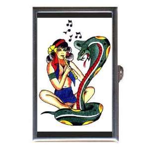  Sexy Girl Snake Charmer Tattoo Coin, Mint or Pill Box 