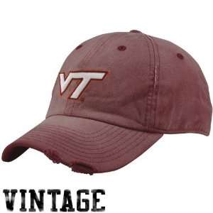 Nike Virginia Tech Hokies Maroon Faded Relaxed Fit Adjustable Hat 